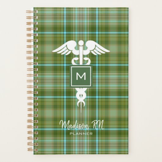 Preppy Nurse Medical Green Pset Persoonlijk Planner (Voorkant)