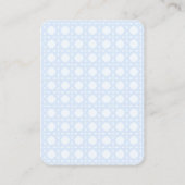 Preppy Nursery Blokt Boeken Voor Baby Boy Shower Informatiekaartje (Achterkant)