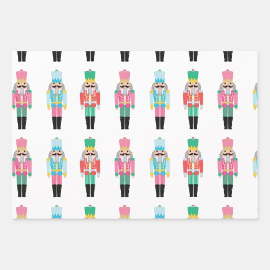 Preppy Nutkraker Wrapping Paper Sheets, set 3 (Voorkant 3)