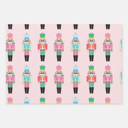Preppy Nutkraker Wrapping Paper Sheets, set 3 (Voorkant 2)