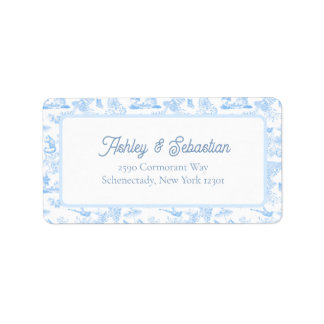 Preppy Oerwoud Chinoiserie Toile Etiket