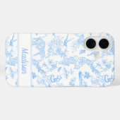 Preppy Oerwoud Chinoiserie Toile in lichtblauw Case-Mate iPhone Case (Achterkant (horizontaal))
