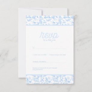 Preppy Oerwoud Chinoiserie Toile RSVP Kaartje