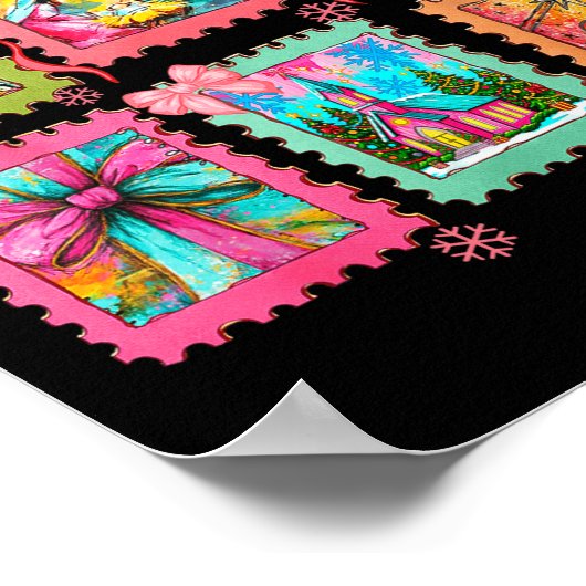 Preppy Oh Come Let Us Adore Him Christian Christma Poster (Hoek)