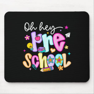 Preppy Oh Hey Preschool Terug naar school Leraren Muismat