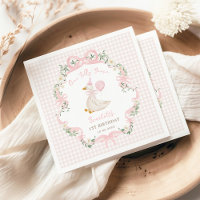 Preppy One Gekke Goose Pink Bow 1e verjaardag