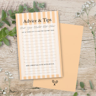 Preppy Oranje Emmer Lijst Advies Baby Shower Spel