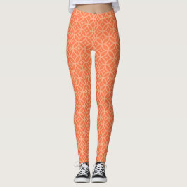 Preppy Oranje Leggings