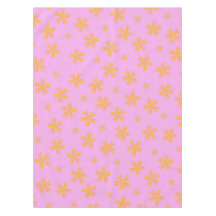 Preppy Oranje Roze Hippie Flower Pattern