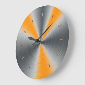 Preppy Oranje Tone Color Matching Grote Klok (Hoek)