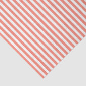 Preppy Oranje White Stripes Yellow Gift Wrap Fun Tissuepapier (Detail)