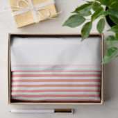 Preppy Oranje White Stripes Yellow Gift Wrap Fun Tissuepapier (Geschenk)
