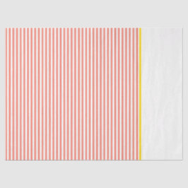 Preppy Oranje White Stripes Yellow Gift Wrap Fun Tissuepapier