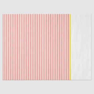 Preppy Oranje White Stripes Yellow Gift Wrap Fun Tissuepapier
