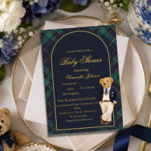 Preppy Oude Rijke Beer Baby Shower