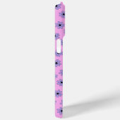 Preppy Paars Blue Hippie Flower Pattern Case-Mate iPhone Case (Achterkant / Rechts)