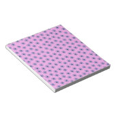 Preppy Paars Blue Hippie Flower Pattern Notitieblok (Schuin)