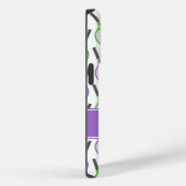 Preppy Paars Green Blauwgroen Tennis gepersonalise Case-Mate iPhone Case (Achterkant / Rechts)