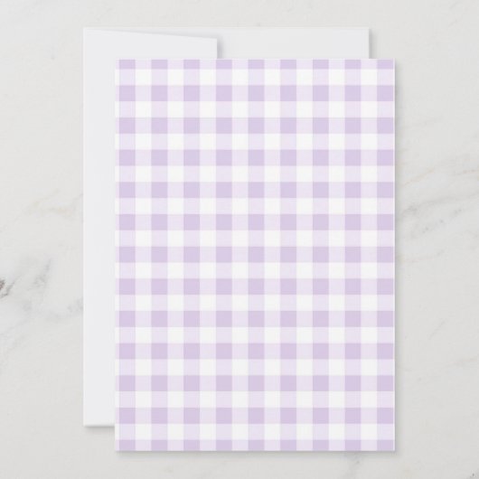 Preppy Paarse Moo Moo Holy Koe 2e verjaardag Kaart (Achterkant)