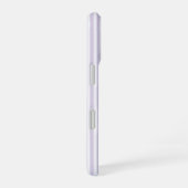 Preppy Paarse Streep Monogram iPhone 16 Hoesje (Rechterkant)