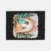 Preppy Painted Christian Nativity Scene God Faith  Fleece Deken (Voorkant (Horizontaal))