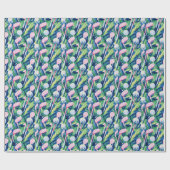 Preppy Palm Beach Abstracte golfclubs Cadeaupapier (Vlak)