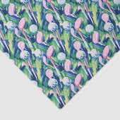 Preppy Palm Beach Abstracte golfclubs Tissuepapier (Detail)