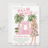 Preppy Palm Beach Bachelorette Feest Itinerary Kaart (Voorkant)