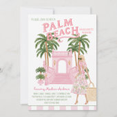 Preppy Palm Beach Bachelorette Feest Itinerary Kaart (Voorkant)