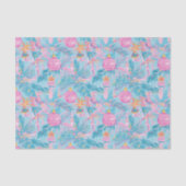 Preppy Palm Beach Kerstbomen & Ornamenten Tissuepapier (Voorkant)