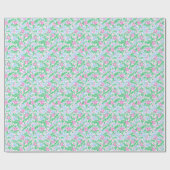 Preppy Palm Beach kerstpuntjes Cadeaupapier (Vlak)
