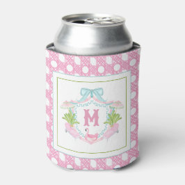 Preppy Palm Beach Monogram Wapen Blikjeskoeler
