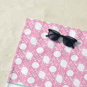 Preppy Palm Beach Monogram Wapen Strandlaken (In situ)