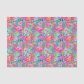 Preppy Palm Beach Ocean Crabs Patroon Tissuepapier (Voorkant)