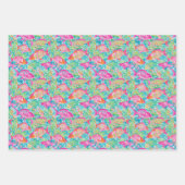 Preppy Palm Beach Ocean Shell Krab Fish Pattern Inpakpapier Vel (Voorkant 3)