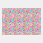Preppy Palm Beach Ocean Shell Krab Fish Pattern Inpakpapier Vel (Voorkant)