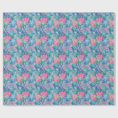 Preppy Palm Beach Ocean Shells Patroon Cadeaupapier (Vlak)