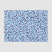 Preppy Palm Beach Print Blauwe Zebra's Tissuepapier (Voorkant)