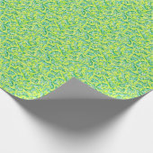 Preppy Palm Beach Print Geel en Groene Zebra's Cadeaupapier (Hoek)