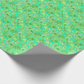 Preppy Palm Beach Print groene olifanten Cadeaupapier (Hoek)