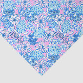 Preppy Palm Beach Print Lavendel & Blauwe Schildpa Tissuepapier (Detail)