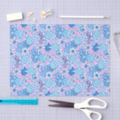 Preppy Palm Beach Print Lavendel & Blauwe Schildpa Tissuepapier (Craft)