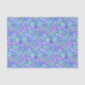 Preppy Palm Beach Print Lavendel Onderwater Tissuepapier (Voorkant)