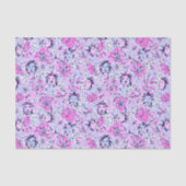 Preppy Palm Beach Print Paarse leeuwen Tissuepapier (Voorkant)