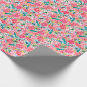 Preppy Palm Beach Print palmboom apen Cadeaupapier (Hoek)