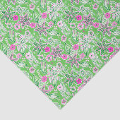 Preppy Palm Beach Print Roze en groene Giraffes Tissuepapier (Detail)