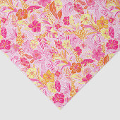 Preppy Palm Beach Print Roze en Oranje Giraffes Tissuepapier (Detail)