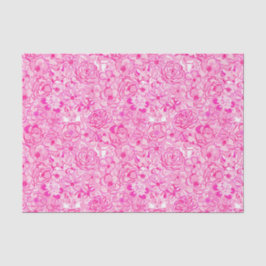 Preppy Palm Beach Print roze vossen en bloemen Tissuepapier