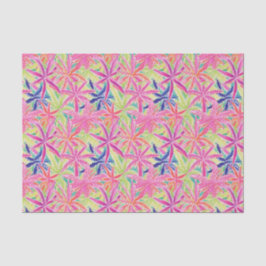 Preppy Palm Beach tropische bloemen patroon Tissuepapier