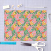 Preppy Palm Beach Tropische Sinaasappels Patroon Tissuepapier (Craft)